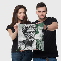 Подушка квадратная Зарисовка античной статуи, цвет: 3D-принт — фото 2