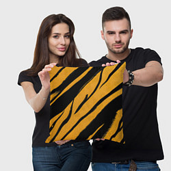 Подушка квадратная Тигровый раскрас, цвет: 3D-принт — фото 2