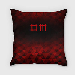 Подушка квадратная Depeche Mode red poly, цвет: 3D-принт
