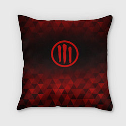Подушка квадратная Three Days Grace red poly, цвет: 3D-принт