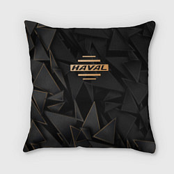 Подушка квадратная Haval golden poly, цвет: 3D-принт