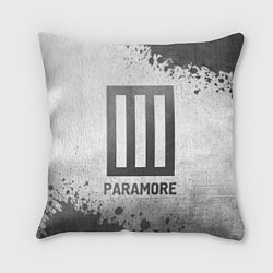 Подушка квадратная Paramore - white gradient, цвет: 3D-принт