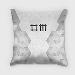 Подушка квадратная Depeche Mode white poly, цвет: 3D-принт