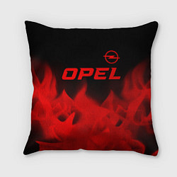 Подушка квадратная Opel - red gradient посередине, цвет: 3D-принт
