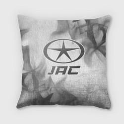 Подушка квадратная JAC - white gradient, цвет: 3D-принт