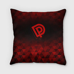 Подушка квадратная Deep Purple red poly, цвет: 3D-принт