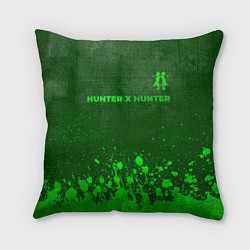 Подушка квадратная Hunter x Hunter - green gradient посередине, цвет: 3D-принт