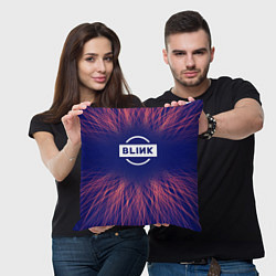 Подушка квадратная Blackpink red energy, цвет: 3D-принт — фото 2