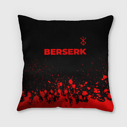 Подушка квадратная Berserk - red gradient посередине, цвет: 3D-принт