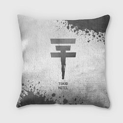Подушка квадратная Tokio Hotel - white gradient, цвет: 3D-принт