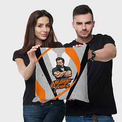 Подушка квадратная Сила нигилизма Фридрих Ницше, цвет: 3D-принт — фото 2