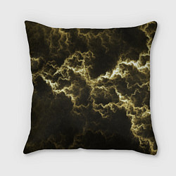 Подушка квадратная Lightning yellow, цвет: 3D-принт