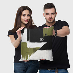 Подушка квадратная Changan логотип, цвет: 3D-принт — фото 2