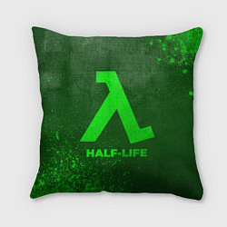 Подушка квадратная Half-Life - green gradient, цвет: 3D-принт