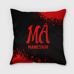 Подушка квадратная Maneskin - red gradient, цвет: 3D-принт