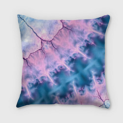 Подушка квадратная Вода и розовая абстракция, цвет: 3D-принт
