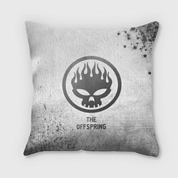 Подушка квадратная The Offspring - white gradient, цвет: 3D-принт
