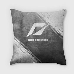 Подушка квадратная Need for Speed - grey gradient, цвет: 3D-принт