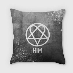 Подушка квадратная HIM - grey gradient, цвет: 3D-принт