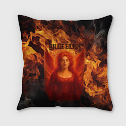 Подушка квадратная Билли Айлиш из огня
