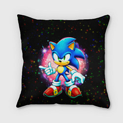 Подушка квадратная Sonic in space, цвет: 3D-принт