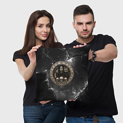 Подушка квадратная Bones с лисой - готика, цвет: 3D-принт — фото 2
