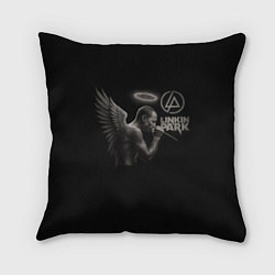 Подушка квадратная Честер Беннингтон - LP angel, цвет: 3D-принт