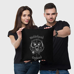 Подушка квадратная Motorhead логотип, цвет: 3D-принт — фото 2