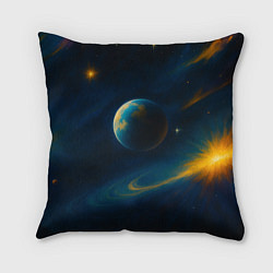 Подушка квадратная Пространство Вселенной, цвет: 3D-принт