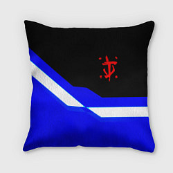 Подушка квадратная Doom sport geometry, цвет: 3D-принт