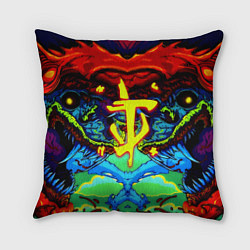 Подушка квадратная Doom hyper monster, цвет: 3D-принт
