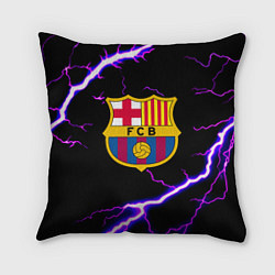 Подушка квадратная Barcelona neon storm, цвет: 3D-принт