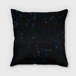 Подушка квадратная Color dark blue khaki, цвет: 3D-принт