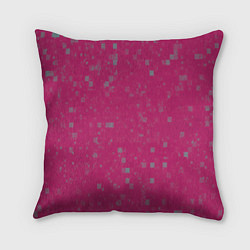 Подушка квадратная Color pink brown squares, цвет: 3D-принт