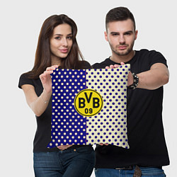 Подушка квадратная Borussia точки текстура, цвет: 3D-принт — фото 2