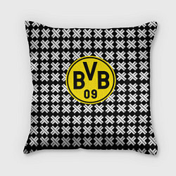 Подушка квадратная Borussia pattern geometry, цвет: 3D-принт