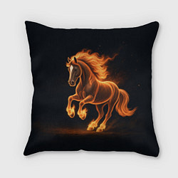 Подушка квадратная Китайский огненный жеребец