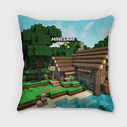 Подушка квадратная Minecraft House, цвет: 3D-принт