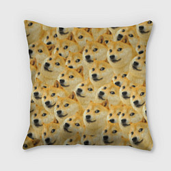 Подушка квадратная Doge, цвет: 3D-принт