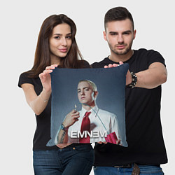 Подушка квадратная Eminem Fire, цвет: 3D-принт — фото 2