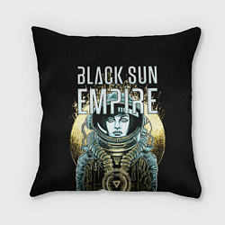 Подушка квадратная Black Sun Empire, цвет: 3D-принт