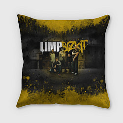 Подушка квадратная Limp Bizkit: Gold Street, цвет: 3D-принт