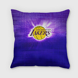 Подушка квадратная Los Angeles Lakers, цвет: 3D-принт