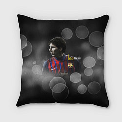 Подушка квадратная Leo Messi, цвет: 3D-принт