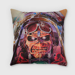Подушка квадратная Iron Maiden: Dead Rider, цвет: 3D-принт