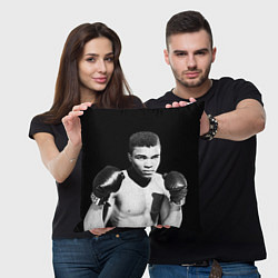 Подушка квадратная Muhammad Ali, цвет: 3D-принт — фото 2