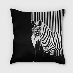 Подушка квадратная Жидкая зебра, цвет: 3D-принт