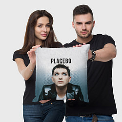 Подушка квадратная Placebo: Brian Molko, цвет: 3D-принт — фото 2