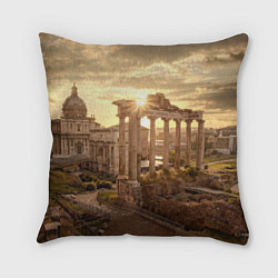 Подушка квадратная Римское солнце, цвет: 3D-принт