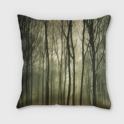 Подушка квадратная Чарующий лес, цвет: 3D-принт